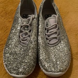 Glitter sliver shoes